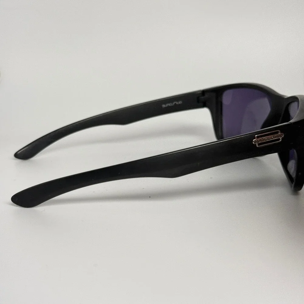 Suncloud Mayor Polarized Sunglasses Black‎ Frame Purple Lens JO